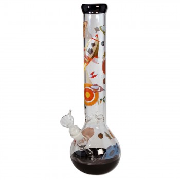 Black Space Ship Flask Bong Ice Black Space Ship Flask Bong Ice