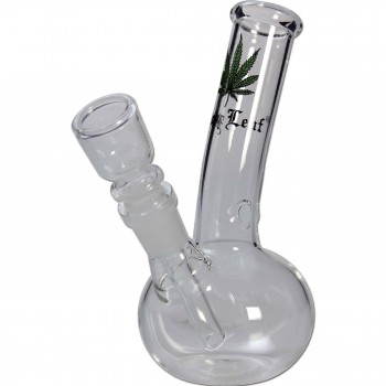 Black Leaf Glass Bong Black Leaf Glass Bong