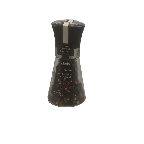 CANNABIS+4 PEPPERS SMALL GLASS MILL