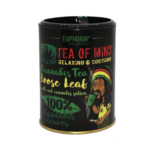 Cannabis Tea of Mind Loose Leaf with hemp leaves and seeds from Cannabis Sativa L. Cannabis Tea of Mind Loose Leaf with hemp leaves and seeds from Cannabis Sativa L.