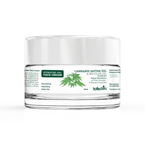24h Face Cream with Sativa Oil & Olive Oil. (50ml) 24h Face Cream with Sativa Oil & Olive Oil. (50ml)