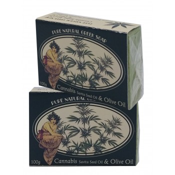 Natural Greek Soap with CBD Oil & Olive Oil, 100gr