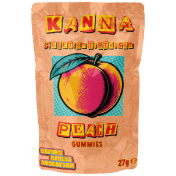 Kanna Gummies: Peach (50mg × 4)